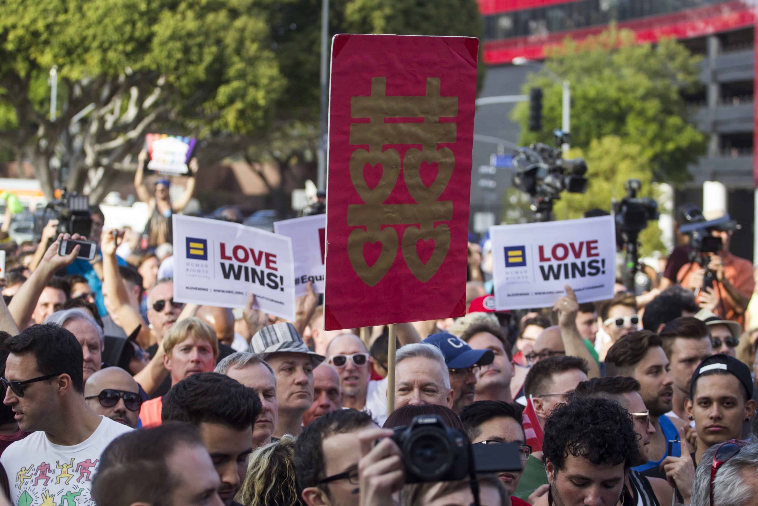 爱情的胜利:同性婚姻在全美国合法化！